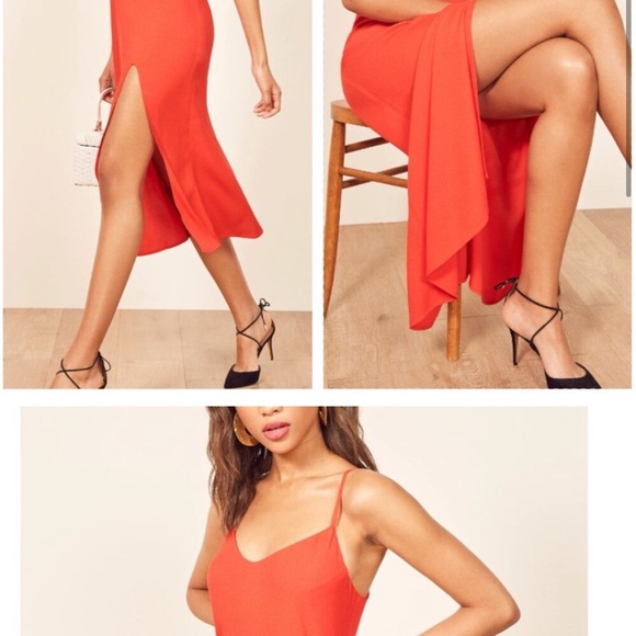 Reformation dress size 0 coral - Picture 6 of 7